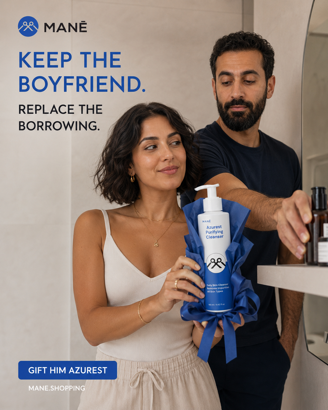 Azurest Purifying Facial Cleanser for Sensitive Skin MANË