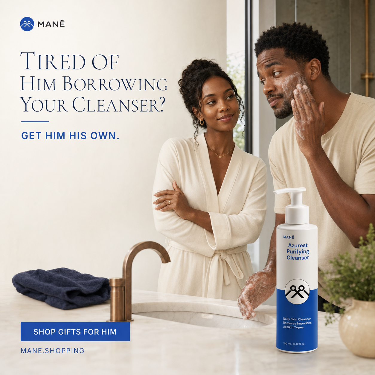Azurest Purifying Facial Cleanser for Sensitive Skin MANË