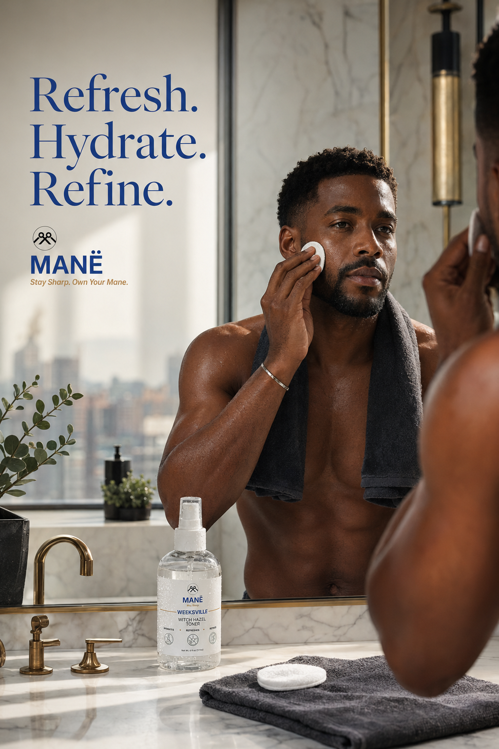 Weeksville Witch Hazel Facial Toner, Alcohol-Free - MANË || Hair & Skin