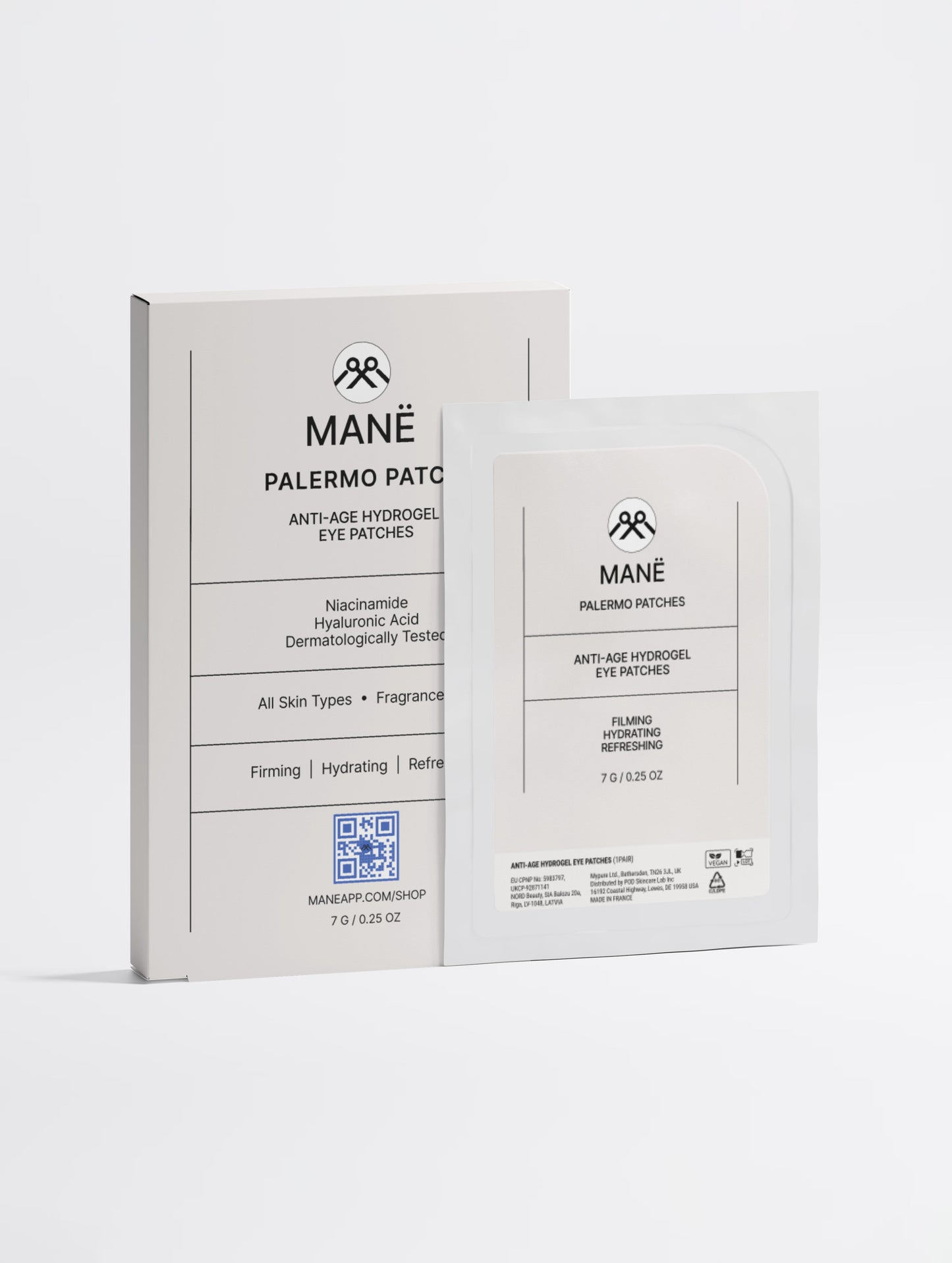 MANË Palermo Patches box and sachet front