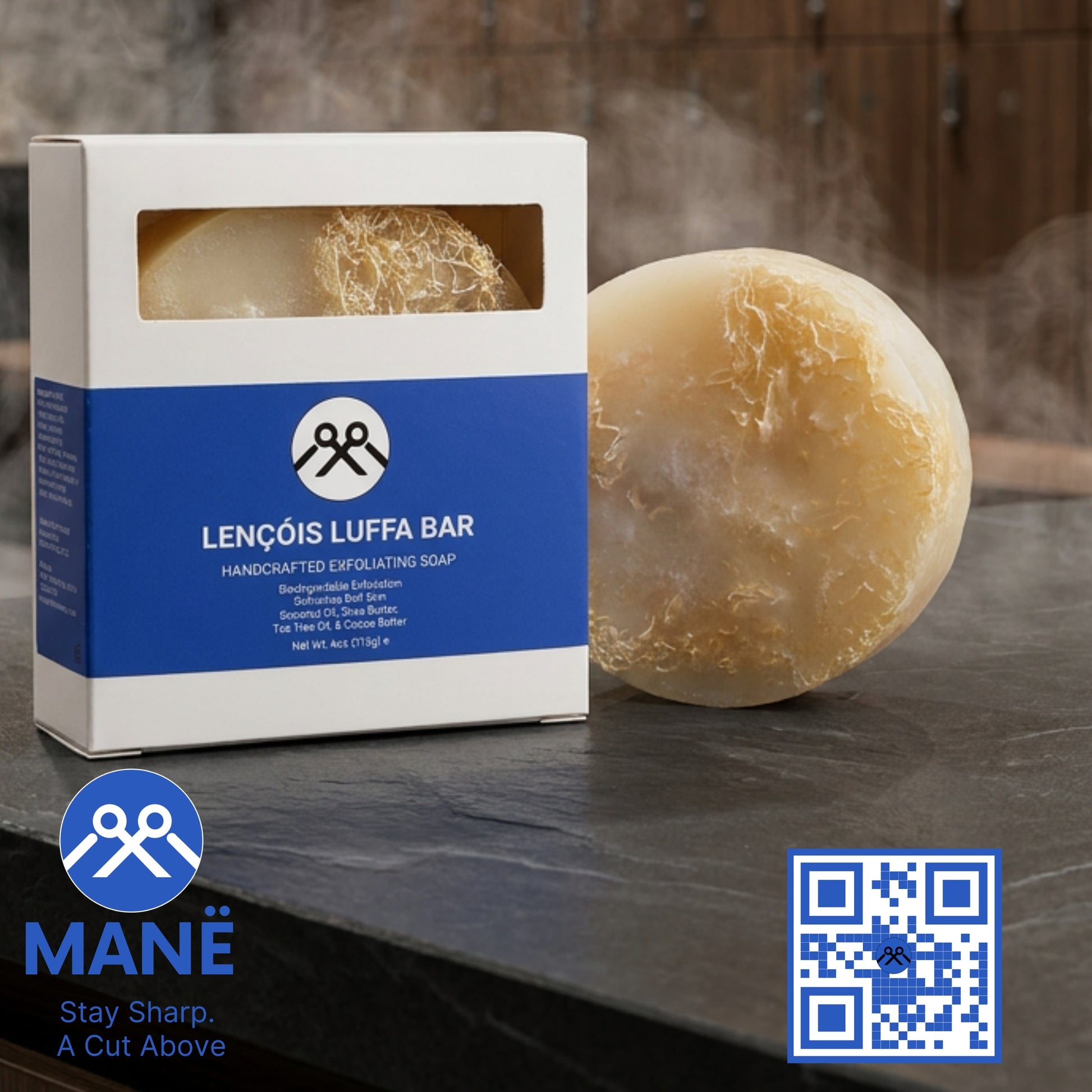 LENÇÓIS Exfoliating Luffa Body Bar MANË || Hair & Skin