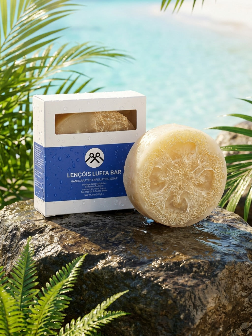 LENÇÓIS Exfoliating Luffa Body Bar MANË || Hair & Skin