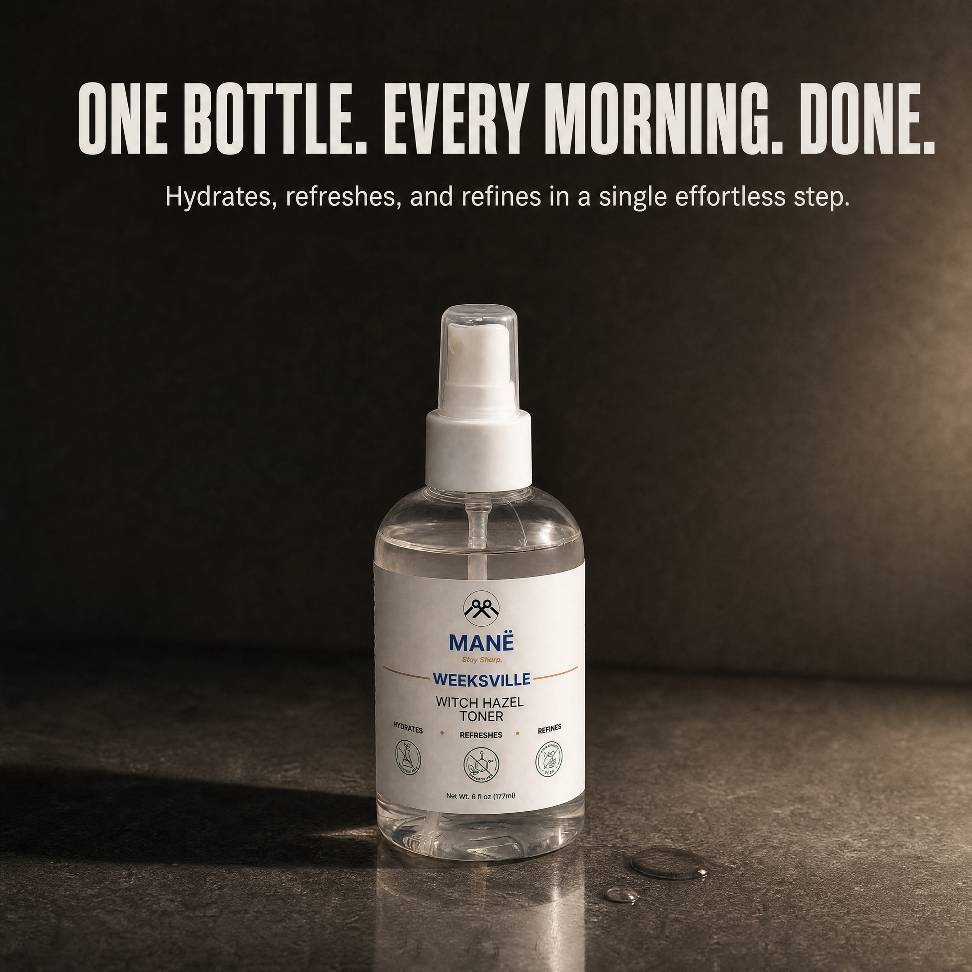 Weeksville Witch Hazel Facial Toner, Alcohol-Free - MANË || Hair & Skin