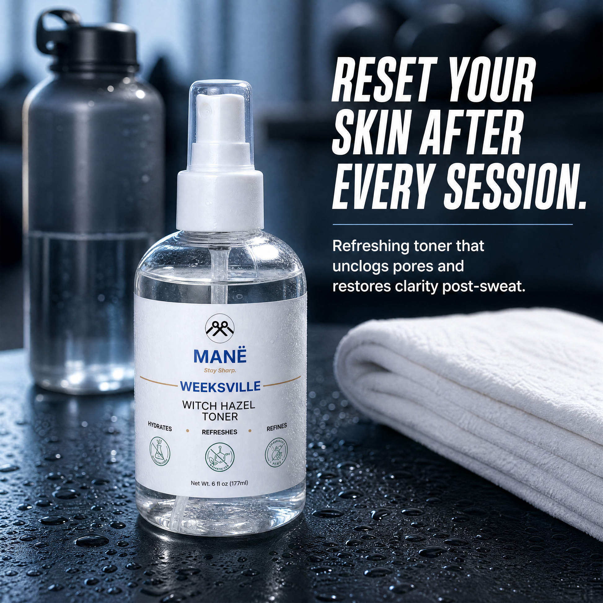 Weeksville Witch Hazel Facial Toner, Alcohol-Free - MANË || Hair & Skin